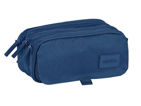 Triple Carry-all Safta 21,5 x 10 x 8 cm Navy Blue Supply