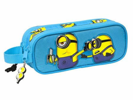 Double Carry-all Minions Minionstatic Blue (21 x 8 x 6 cm) Online Hot Sale