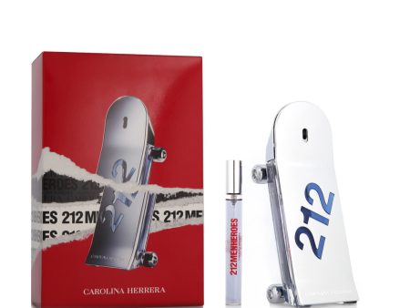 Men s Perfume Set Carolina Herrera 2 Pieces 212 Men Heroes Forever Young Discount