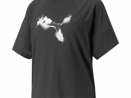 Women’s Short Sleeve T-Shirt Puma Modernoversi Black Fashion