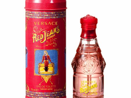 Women s Perfume Versace EDT Red Jeans 75 ml For Sale