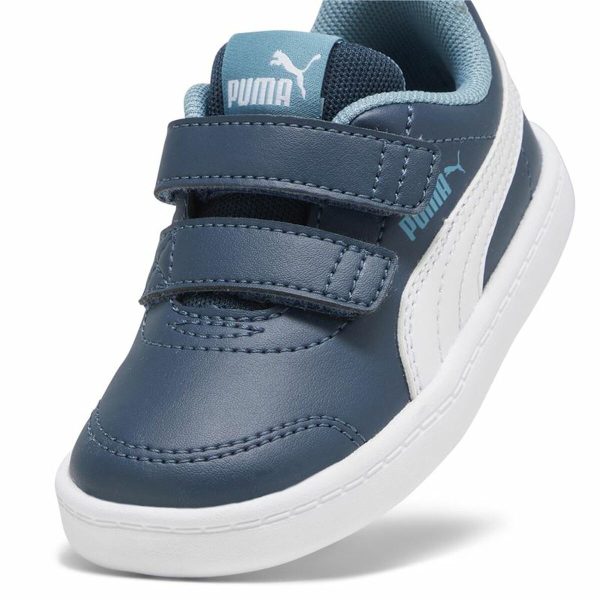 Sports Shoes for Kids Puma Courtflex V2 V Blue For Discount