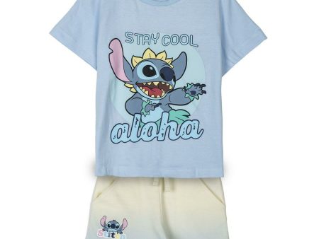 Children s Pyjama Stitch Light Blue on Sale