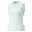 Women s Sleeveless T-shirt Puma Slim Logo Tank Aquamarine Discount