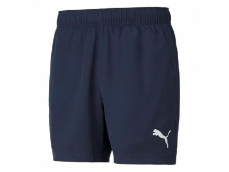 Adult Trousers Puma Active Woven M Dark blue Supply