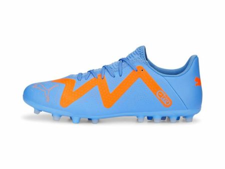 Adult s Football Boots Puma Future Play Mg Glimmer Blue Unisex For Cheap