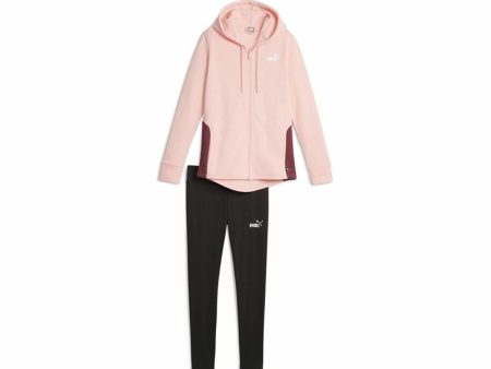 Women s Tracksuit Puma Metallic Track Black Pink Cheap