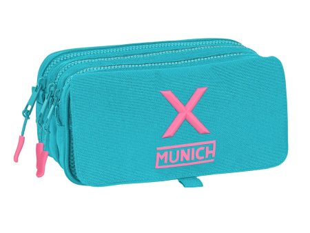 Triple Carry-all Munich Turquesa Turquoise (21,5 x 10 x 8 cm) Sale