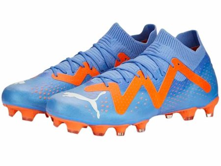 Adult s Football Boots Puma Future Match Fg Ag  Glimmer Blue Orange Lady Fashion