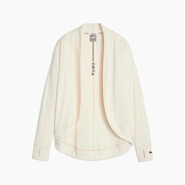 Women s Sports Jacket Puma Studio Unwind Long C White Online Sale