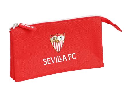 Triple Carry-all Sevilla Fútbol Club Red (22 x 12 x 3 cm) For Sale