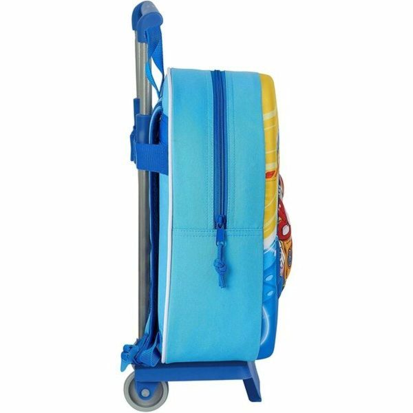 3D School Bag with Wheels SuperThings Light Blue Cheap