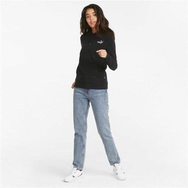 Women’s Hoodie Puma Essentials+ Embroidery Black Discount