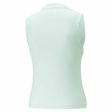 Women s Sleeveless T-shirt Puma Slim Logo Tank Aquamarine Discount