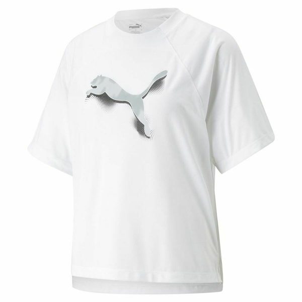 Women’s Short Sleeve T-Shirt Puma Modernoversi White on Sale