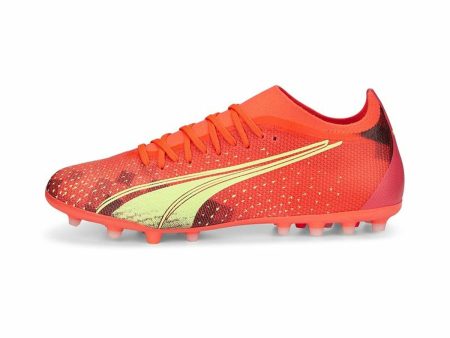 Adult s Football Boots Puma Ultra Match MG Orange Hot on Sale