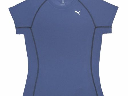 Women’s Short Sleeve T-Shirt Puma Pe Running Tee Blue Online Sale