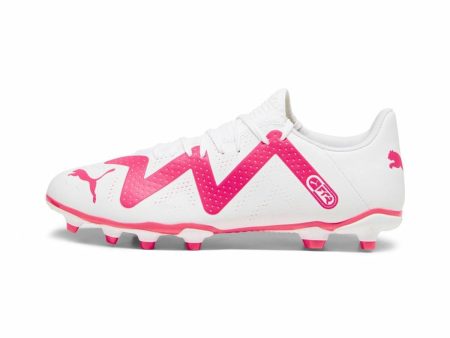 Adult s Football Boots Puma Future Play FG AG White Fuchsia on Sale