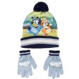 Hat & Gloves Bluey Blue For Discount