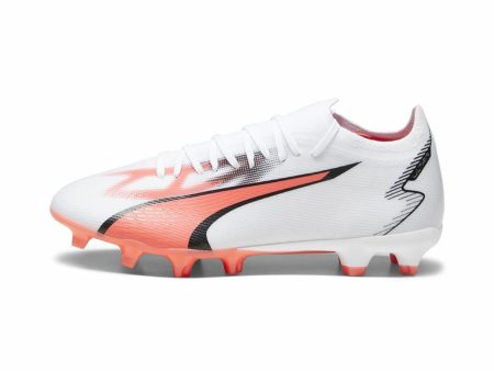 Adult s Football Boots Puma Ultra Match FG AG White Cheap