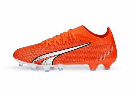 Adult s Football Boots Puma Ultra Match Fg Ag Dark Orange Unisex Sale