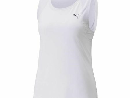 Women’s Short Sleeve T-Shirt Puma Favorite Tank White For Discount