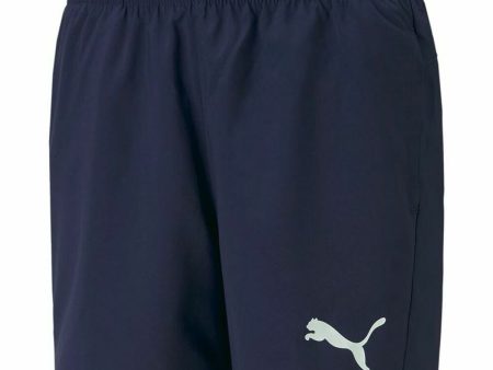 Adult Trousers Puma Active Woven B Dark blue on Sale