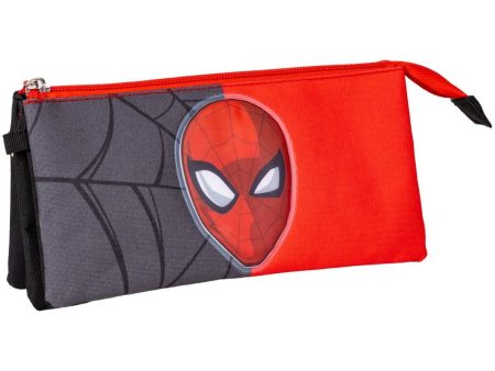 Triple Carry-all Spider-Man Red Black 22,5 x 2 x 11,5 cm For Discount