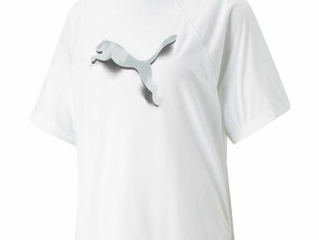 Women’s Short Sleeve T-Shirt Puma Modernoversi White on Sale