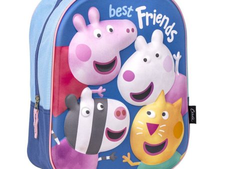 3D Child bag Peppa Pig Blue 25 x 33 x 10 cm on Sale