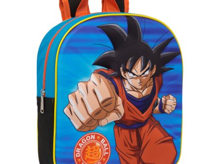 3D School Bag Dragon Ball Blue Orange 26 x 30 x 10 cm For Sale