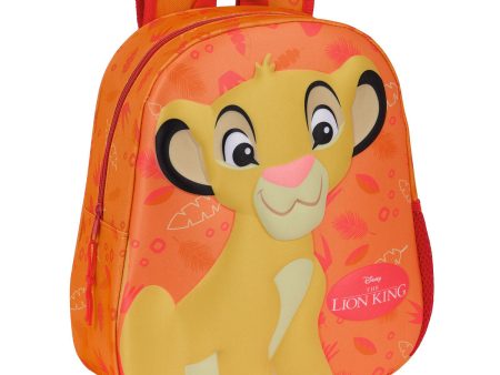 3D Child bag The Lion King Orange 27 x 33 x 10 cm Cheap